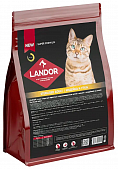 Сухой Корм Landor Sterilised Adult Cat для кошек для стерилизованных котов и кошек с индейкой и уткой