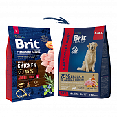 Корм Brit Premium Adult Large & Giant Dog для собак крупных и гигантских пород с...