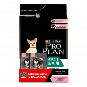 Сухой Корм Pro Plan Optiderma для собак мелких и карликовых пород с лососем и паучи в подарок ПРОМОПАК