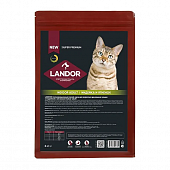 Корм Landor Indoor Adult Cat для домашних котов и кошек с индейкой и ягнёнком