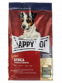 Сухой Корм Happy Dog Mini Africa Африка для взрослых собак малых пород с мясом страуса