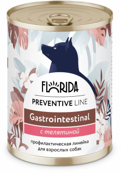 Консервы Florida Gastrointestinal для собак при расстройствах пищеварения с телятиной