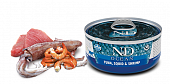 Консервы Farmina N&D Cat Ocean Tuno, Squid & Shrimp для кошек с тунцом, кальмаром и...