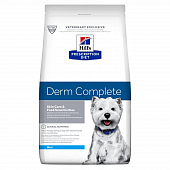 Сухой Корм Hill's Prescription Diet Derm Complete Mini для собак мелких пород для поддержания здоровья кожи при аллергии