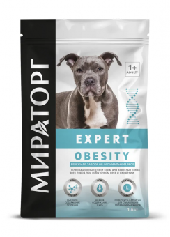 Корм Мираторг Expert Obesity для собак при избыточном весе и ожирении «Бережная забота об оптимальном весе»