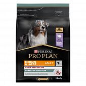 Сухой корм PRO PLAN для собак мелких пород с чувствительным пищеварением GRAIN FREE (беззерновой) с индейкой