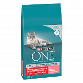 Сухой корм Purina ONE® полнорационный для стерилизованных кошек и кастрированных котов, с высоким содержанием лосося