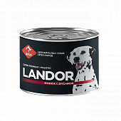 Консервы Landor Dog для собак с ягнёнком и брусникой