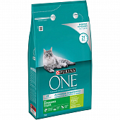 Сухой корм Purina ONE® полнорационный для взрослых кошек, живущих в домашних условиях, с высоким содержанием индейки