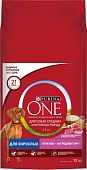 Сухой корм Purina ONE® для взрослых собак средних и крупных пород, с высоким содержанием ягненка и рисом