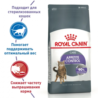 Royal Canin Appetite Control Care корм сухой для взрослых кошек - для контроля выпрашивания корма