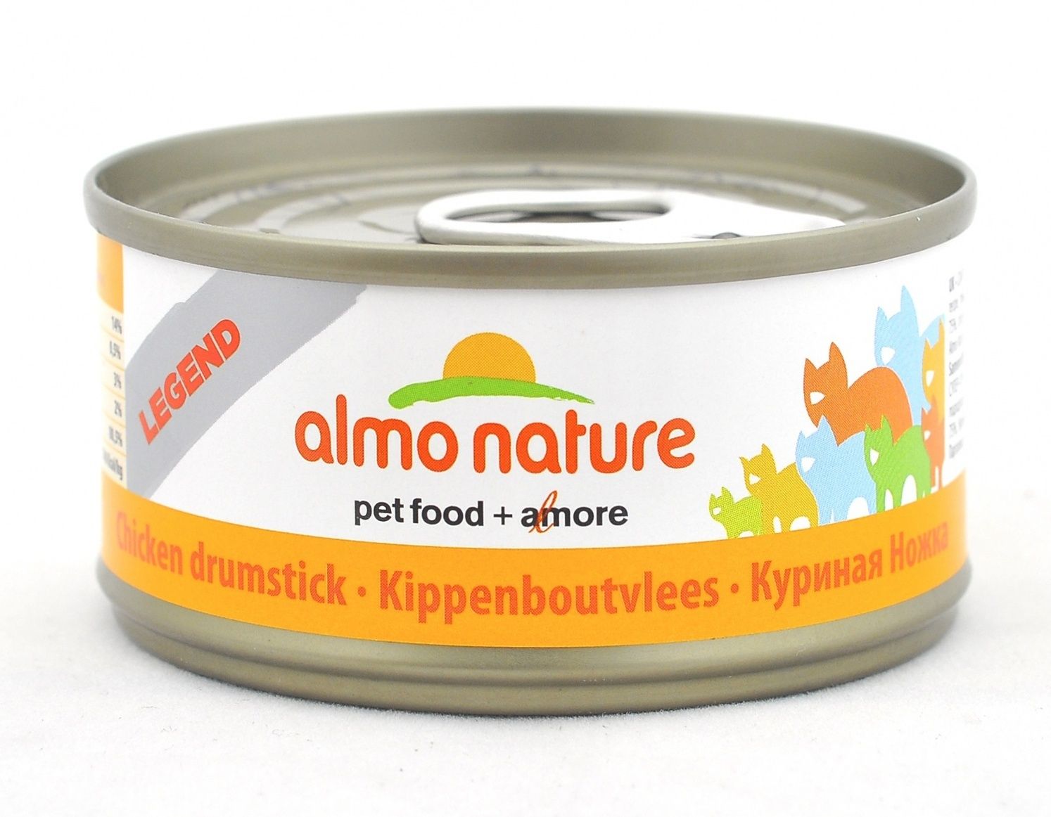 Консервы Almo Nature Legend 75% мяса для кошек с куриными бедрышками