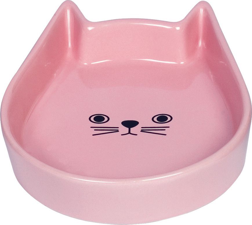 Миска Nobby Kitty Face керамическая розовая