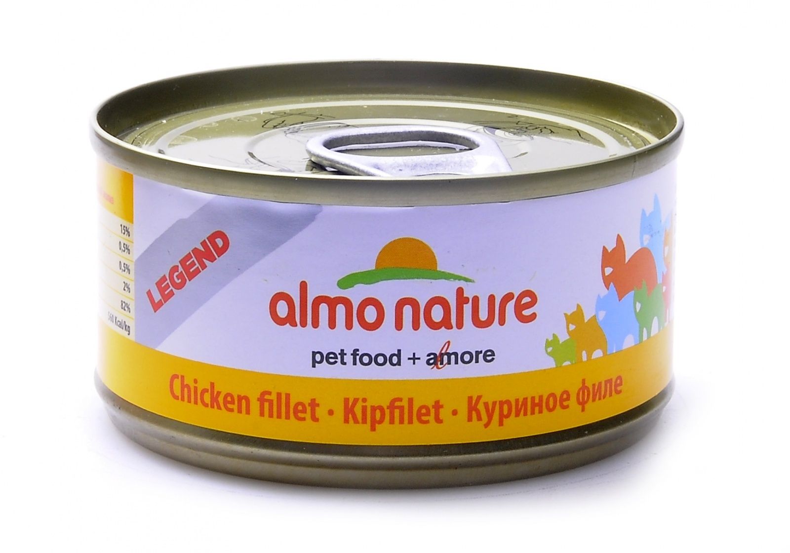 Консервы Almo Nature Legend 75% мяса для кошек с куриным филе
