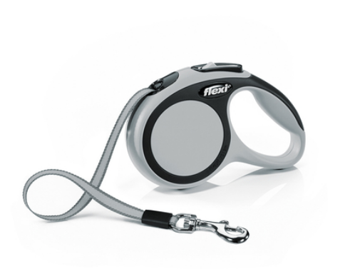 Рулетка Flexi New Comfort XS Grey 3 метра для собак до 12 кг