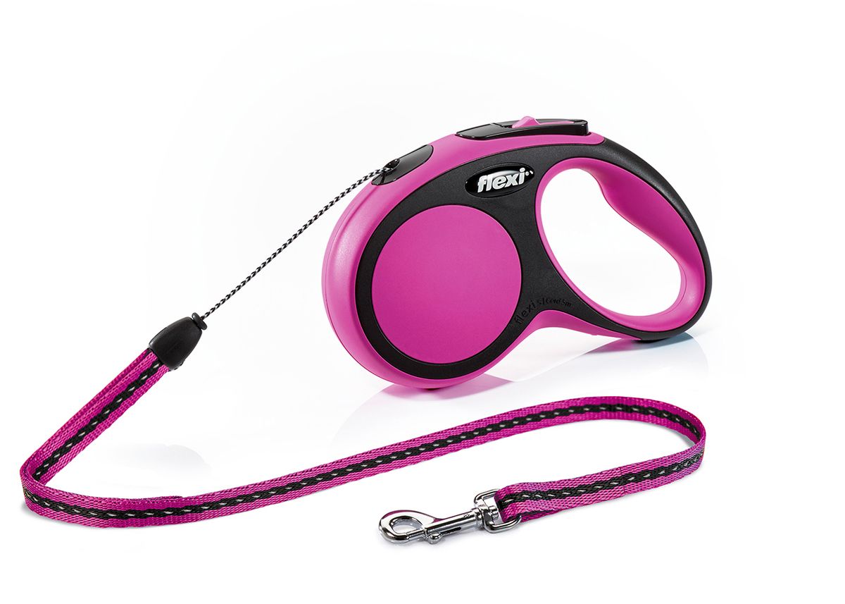Рулетка-трос Flexi New Comfort M Blue 5 метров для собак до 20 кг