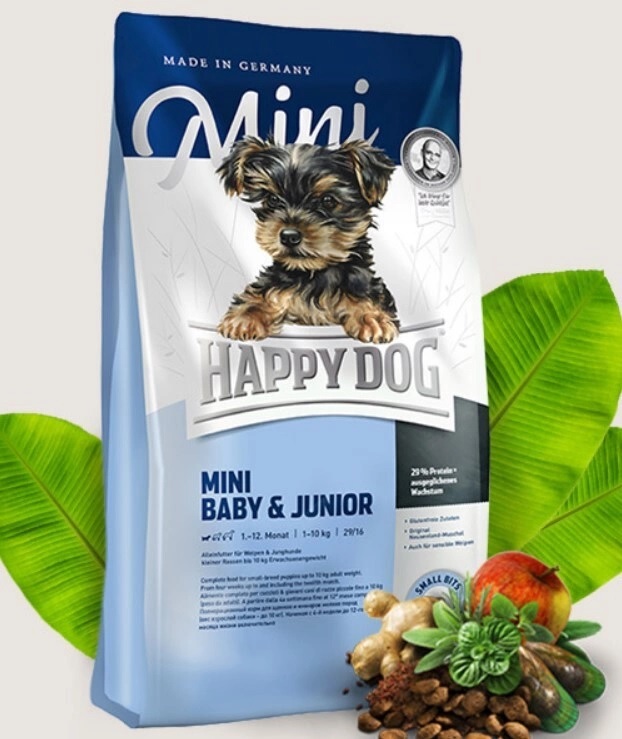 Корм Happy Dog Mini Baby&Junior для щенков малых пород