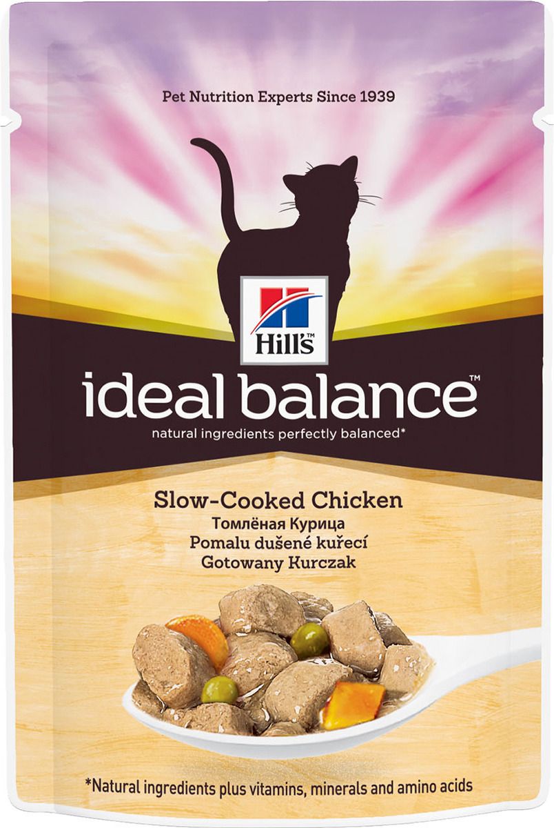 Паучи Hill's Ideal Balance для кошек томленая курица