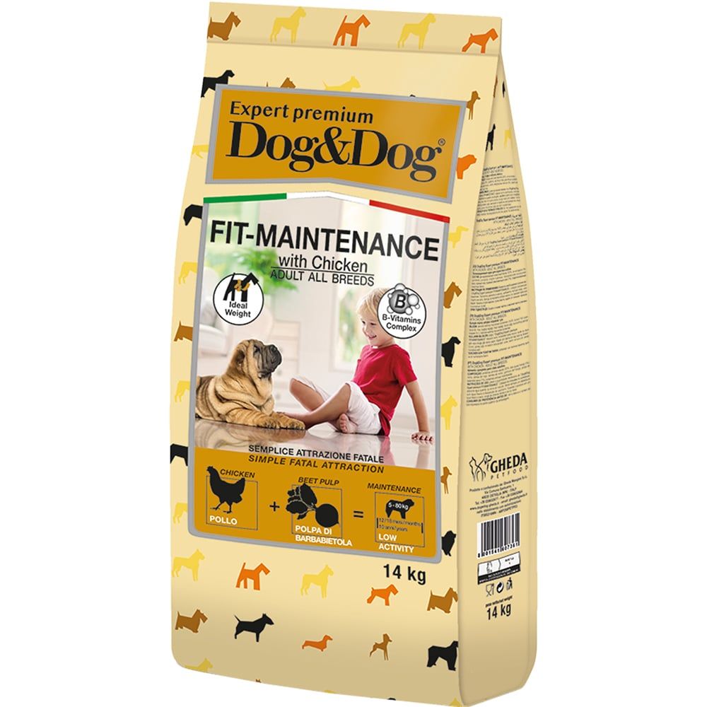 Корм Dog&Dog Expert Premium Fit-Maintenance для взрослых для контроля веса собак с курицей