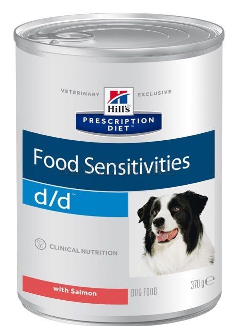 Консервы Hill's Prescription Diet D/D для собак с лососем. При пищевой непереносимости и аллергии