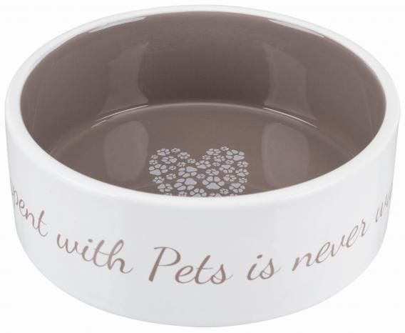 Миска керамическая Trixie для кошек Pet's Home серый