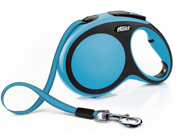 Рулетка Flexi New Comfort L Blue 8 метров для собак до 50 кг