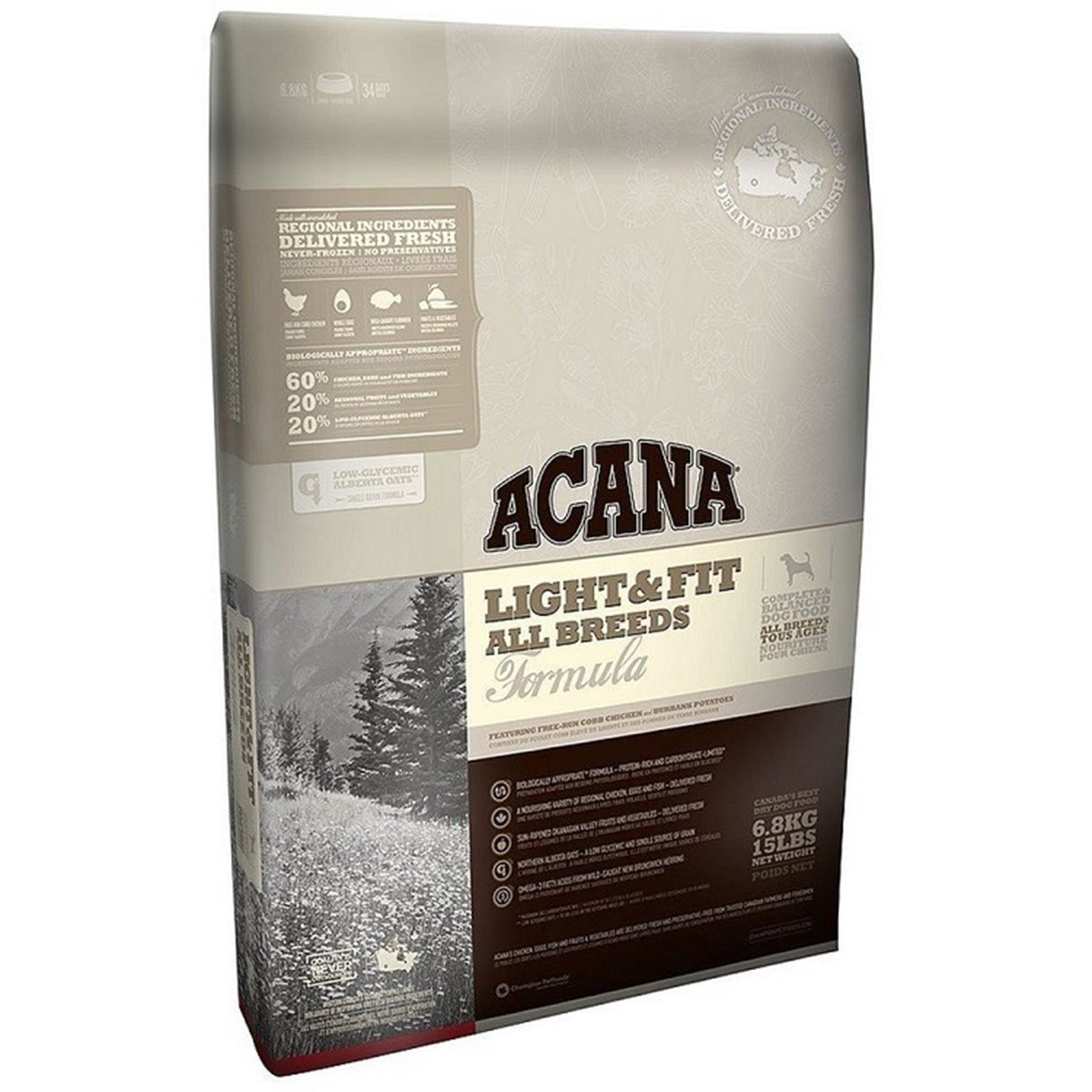 Сухой корм Acana Heritage Light&Fit для собак с избыточным весом с цыпленком и индейкой