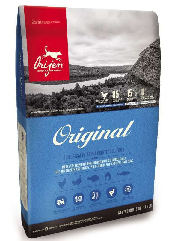 Корм Orijen Original (85/15) беззерновой для собак всех пород с цыплёнком и индейкой