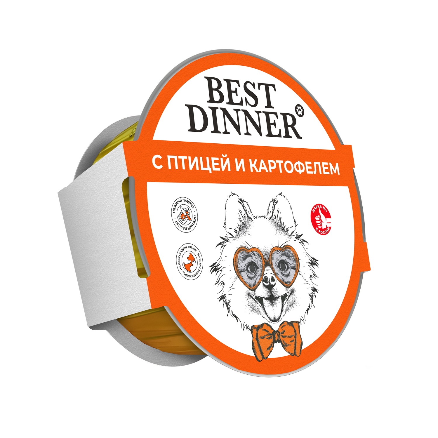 Ламистеры Best Dinner для взрослых собак с птицей и картофелем