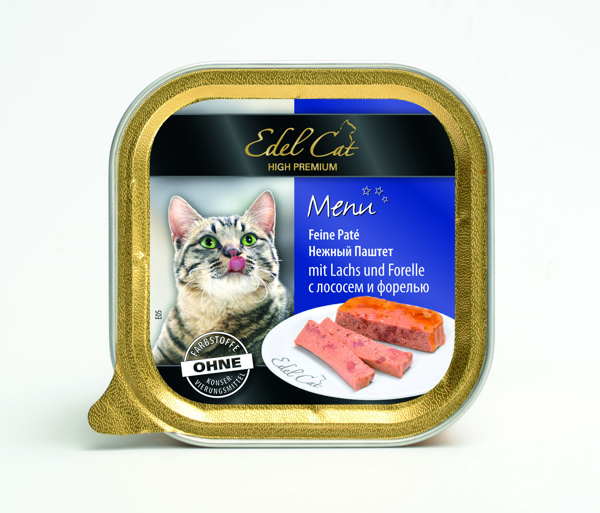 Паштет Edel Cat для кошек с лососем и форелью