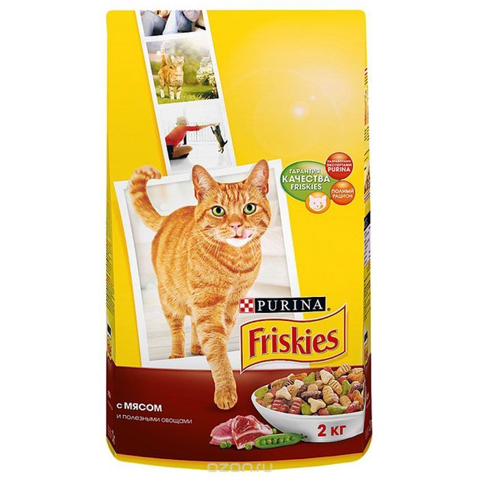 Корм Friskies Meat & Vegetables для кошек с мясом и полезными овощами