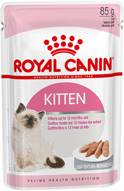 Паучи Royal Canin Kitten Instinctive (паштет) для котят с 4 до 12  месяцев