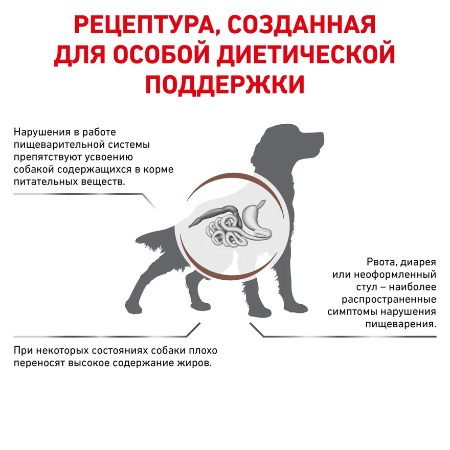 Royal Canin Gastrointestinal Low Fat корм сухой диетический для собак при нарушениях пищеварения