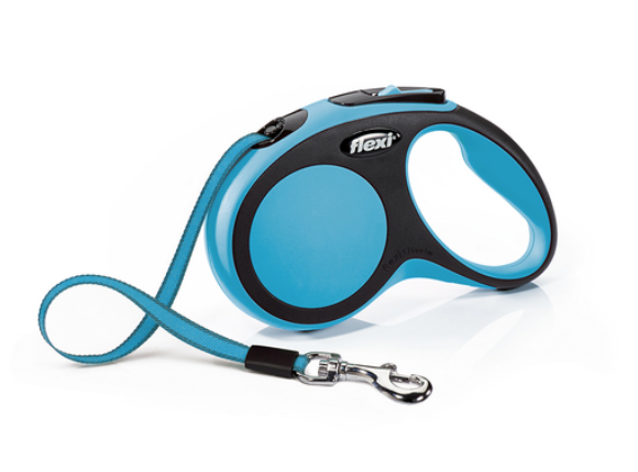 Рулетка Flexi New Comfort S Blue 5 метров для собак до 15 кг