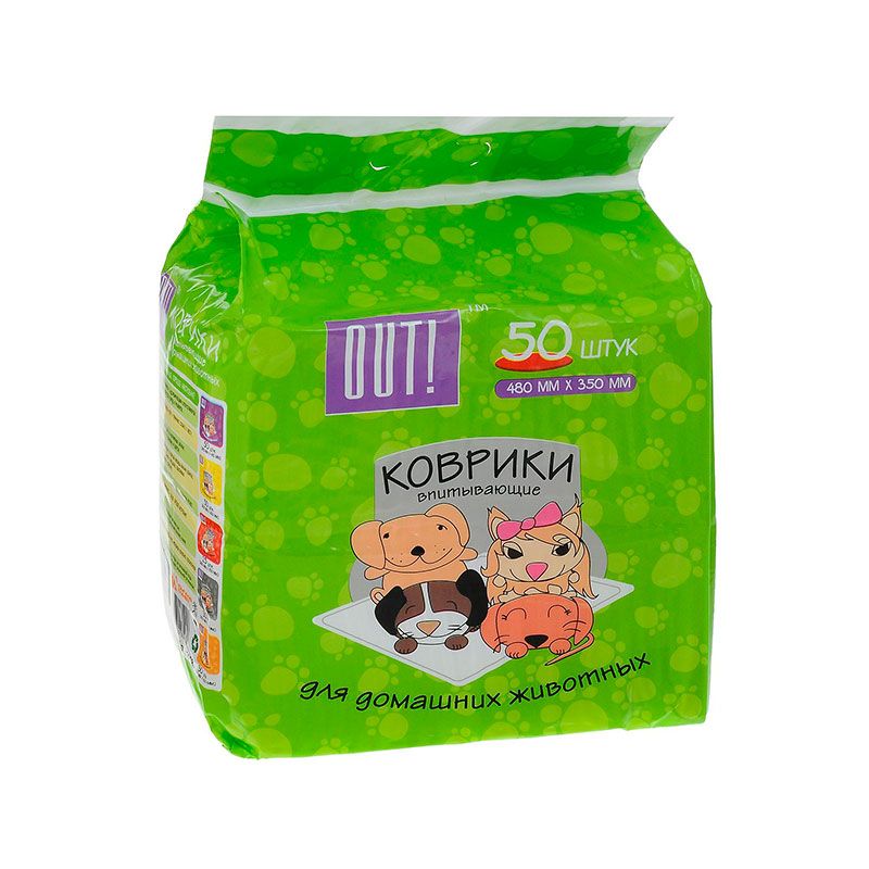 Впитывающие коврики Out для домашних животных (48*35 cм)