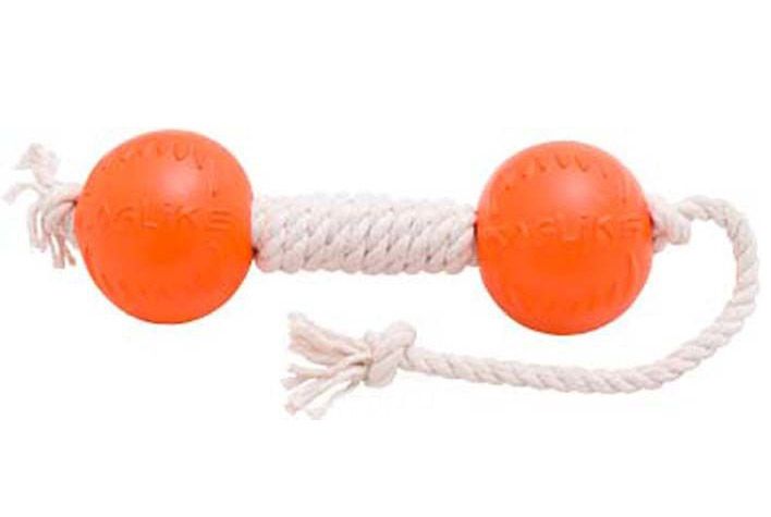 Гантель канатная малая Dental Knot white DogLike