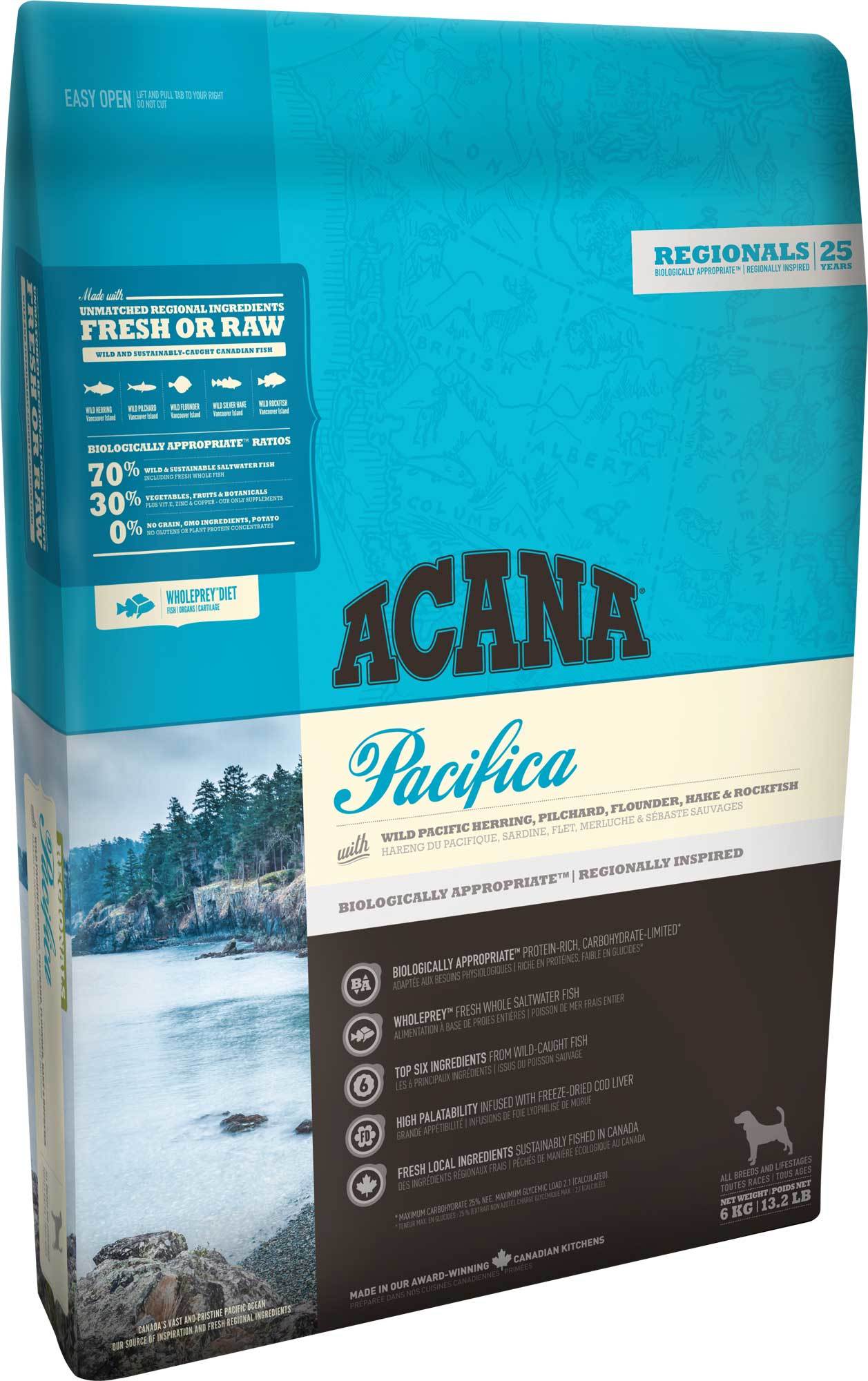 Корм Acana Regionals Pacifica For Dog для собак всех пород с рыбой