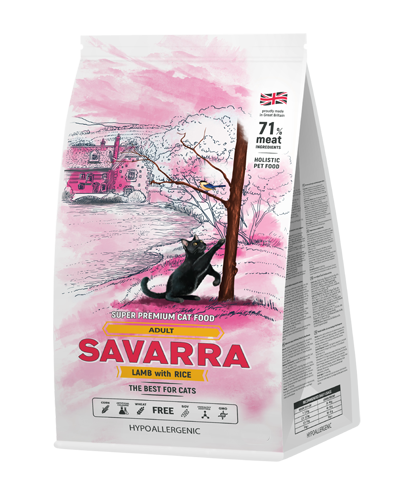 Сухой корм Savarra Adult Cat Lamb для взрослых кошек с ягненком