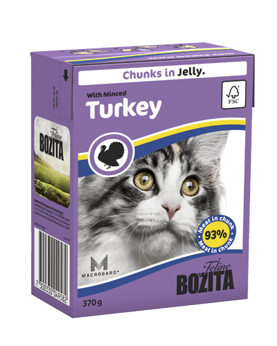 Консервы Bozita in Jelly with Minced Turkey кусочки в желе для кошек с рубленой индейкой