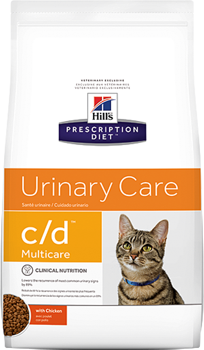 Корм Hill's Prescription Diet C/D для кошек с курицей. Профилактика МКБ