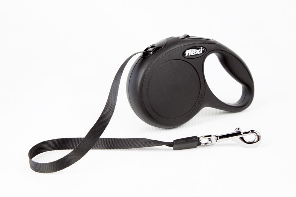 Рулетка Flexi New Classic Extra Small Black 3 м. для собак, кошек и других мелких животных до 12 кг