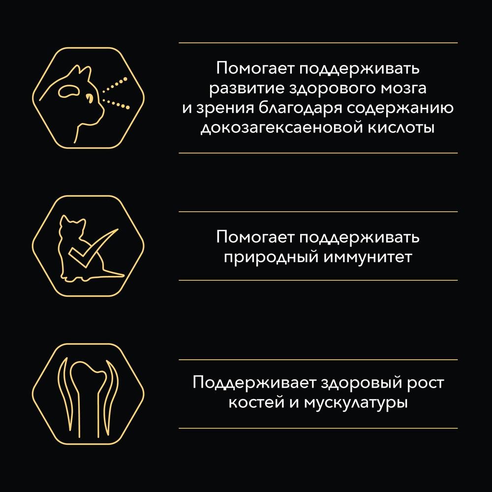 Влажный корм PRO PLAN® Nutri Savour® для котят, кусочки с курицей в желе, Пауч