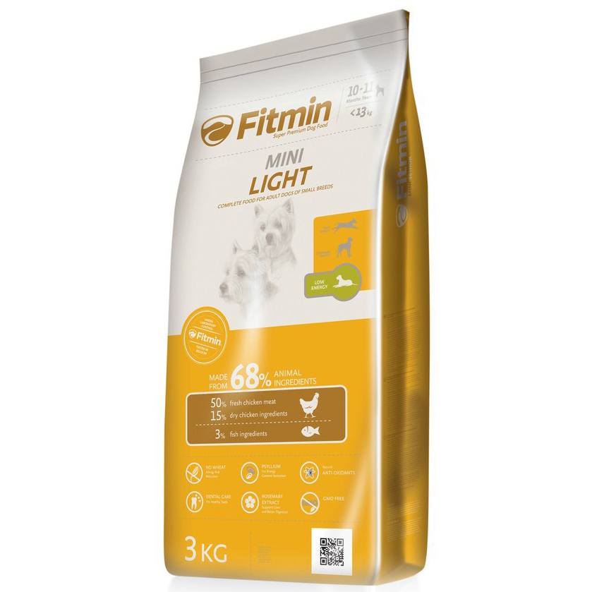 Корм Fitmin Mini Light для взрослых собак мелких пород
