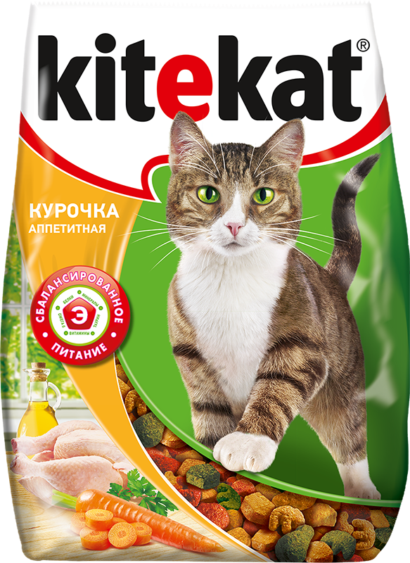 Корм Kitekat для кошек "Курочка аппетитная"