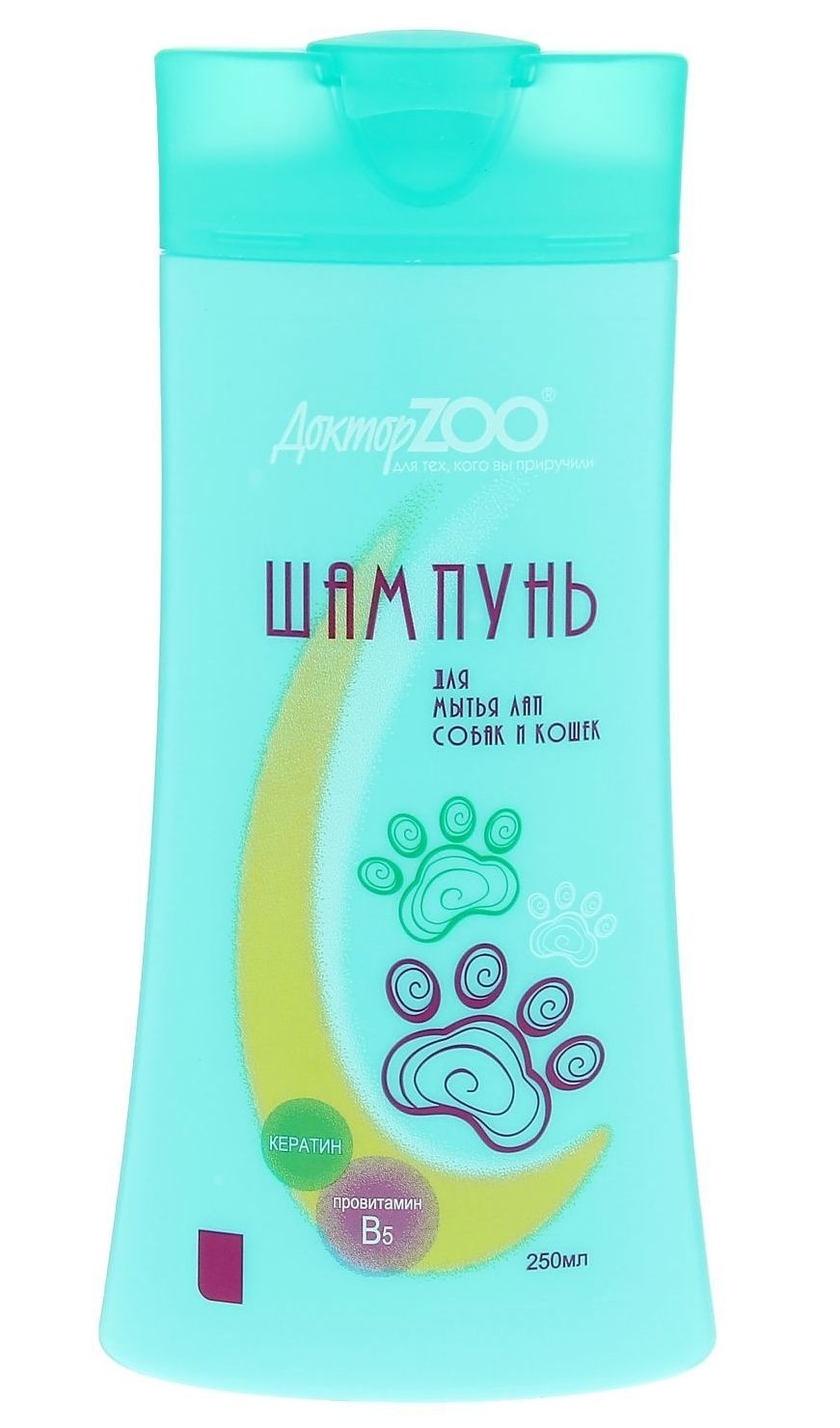 Шампунь Доктор ZOO для ежедневного ухода лап и живота собак и кошек после прогулки