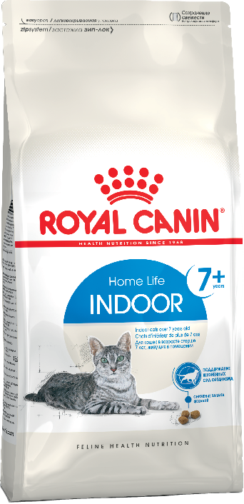 Корм Royal Canin Indoor 7+ для кошек старше 7 лет постоянно живущих в помещении