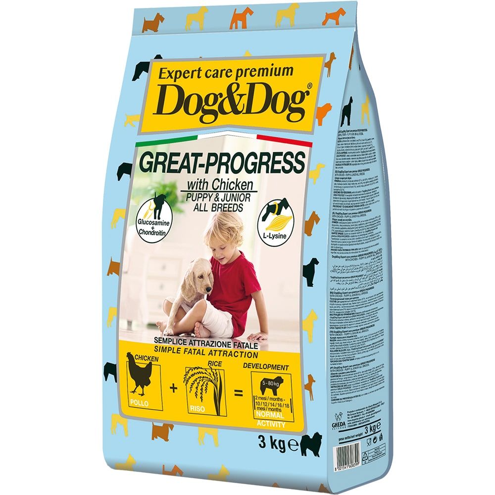 Корм Dog&Dog Expert Premium Great-Progress для щенков с курицей