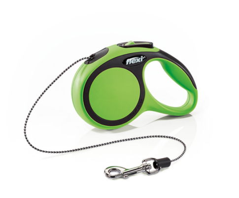 Рулетка-трос Flexi New Comfort XS Green 3 метра для собак до 8 кг