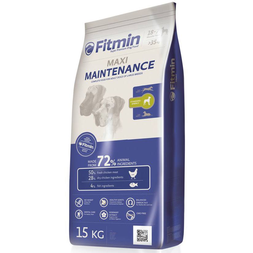 Корм Fitmin Maxi Maintenance для взрослых собак крупных пород