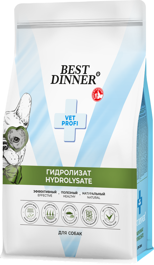 Сухой корм Best Dinner Vet Profi Hydrolisate для собак гидролизат при пищевой аллергии и непереносимости